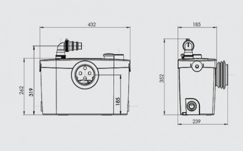 POMPA SANIPRO XR SILENCE SRSTD