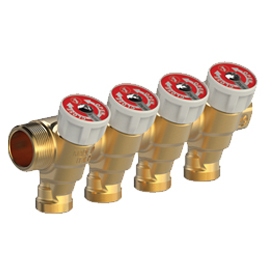 Colector 3/4  x 1/2 (3 cai) Giacomini