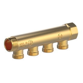 Distribuitor apă 3/4x 1/2  cu 2 căi Giacomini